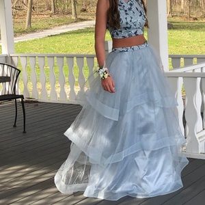 Light blue prom dress
